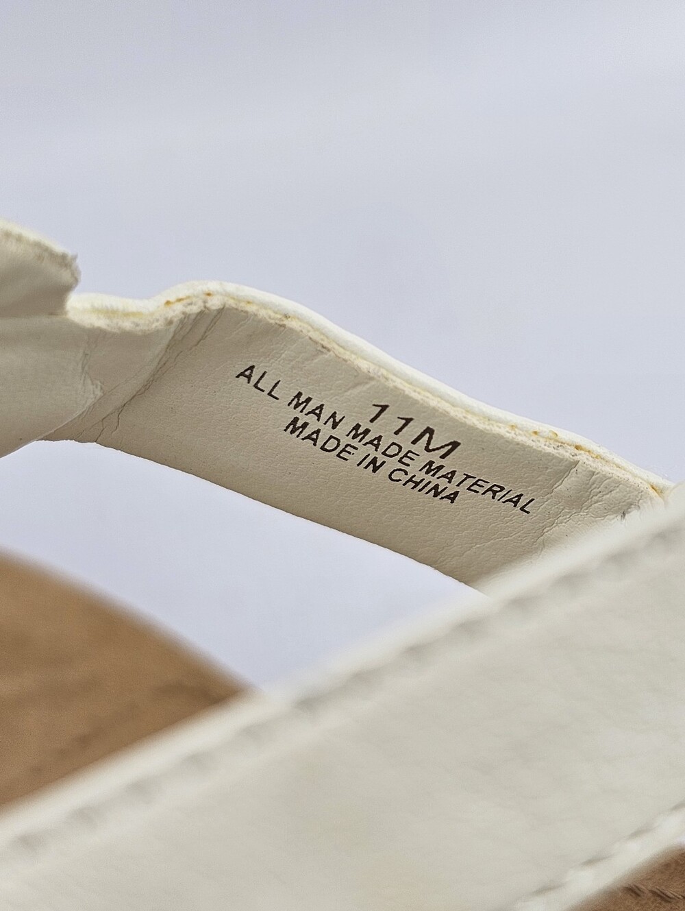 Alex Marie Burdette Thong Wedge Sandals White Women's Size 11 - Picture 7 of 8